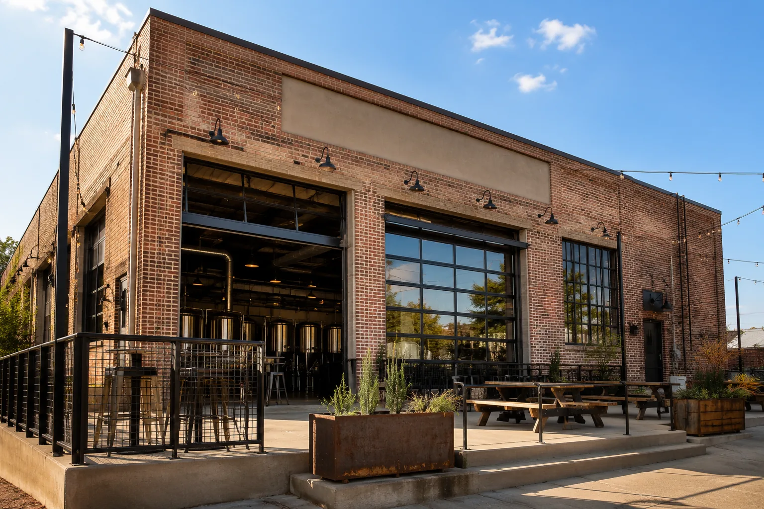 Exterior of Four Corners Brewing Co. in Dallas.